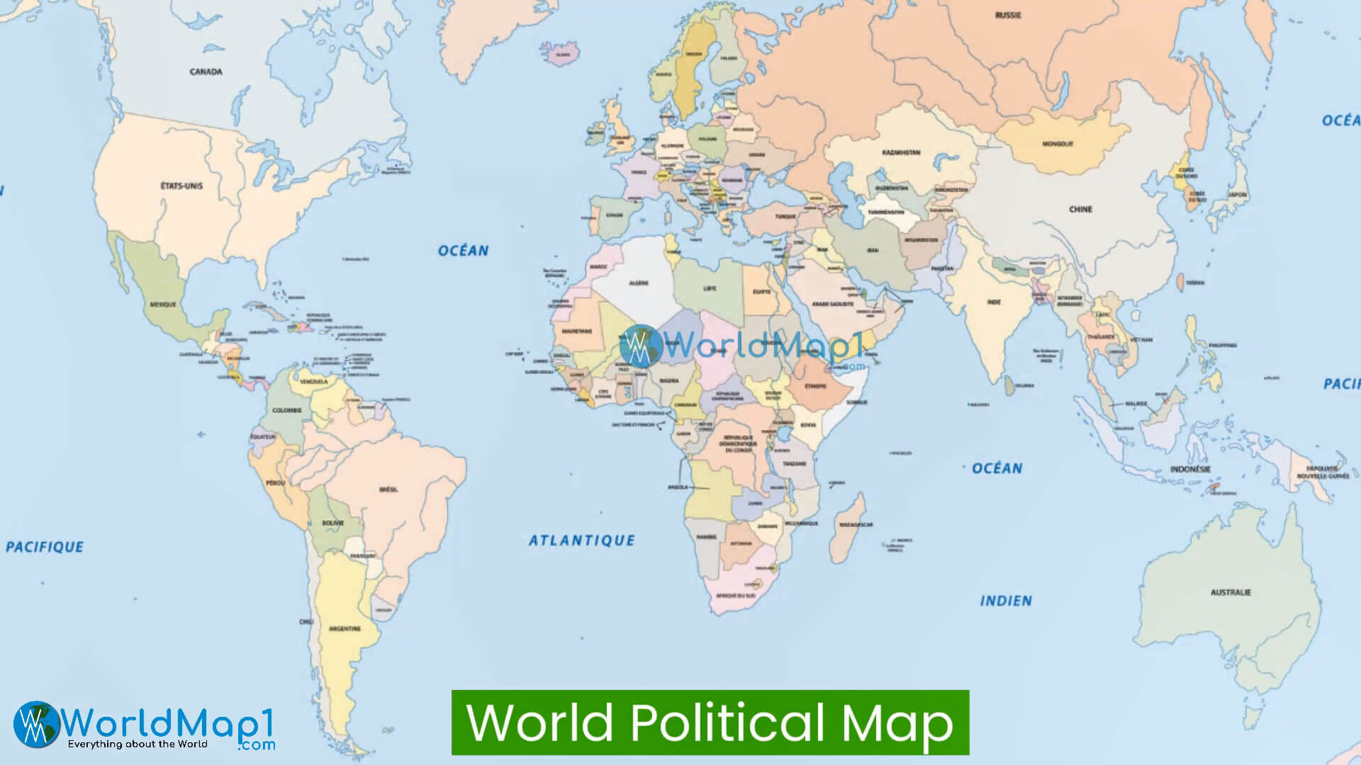 Dünya Ülkeleri Siyasi Haritası